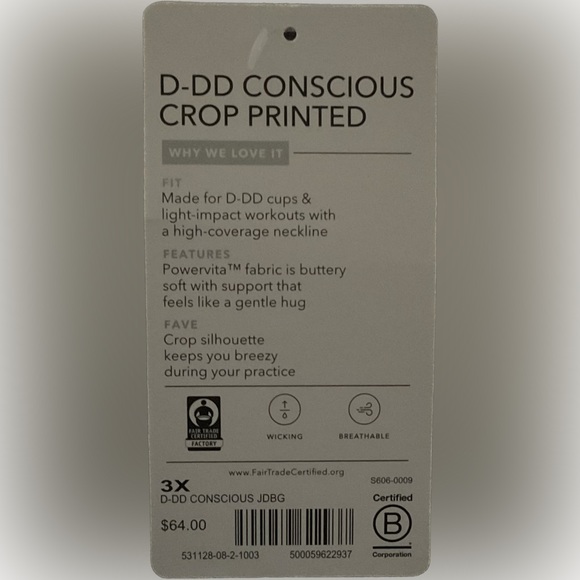 Athleta Conscious Crop Printed D-DD - Picture 7 of 9